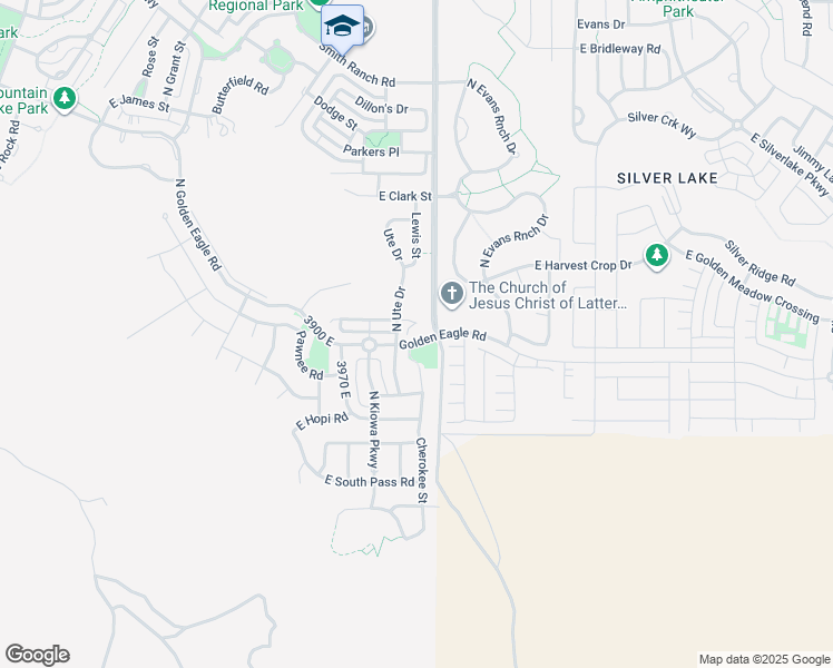 map of restaurants, bars, coffee shops, grocery stores, and more near 4122 Sioux Street in Eagle Mountain