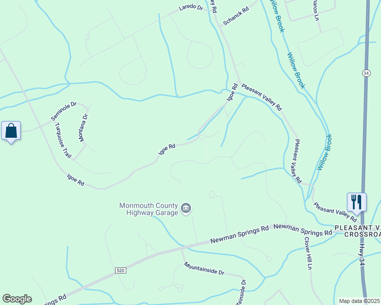 map of restaurants, bars, coffee shops, grocery stores, and more near 14 Embry Farm Road in Marlboro