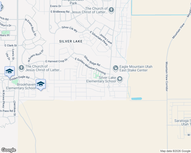 map of restaurants, bars, coffee shops, grocery stores, and more near 7211 North Clover Leaf Lane in Eagle Mountain