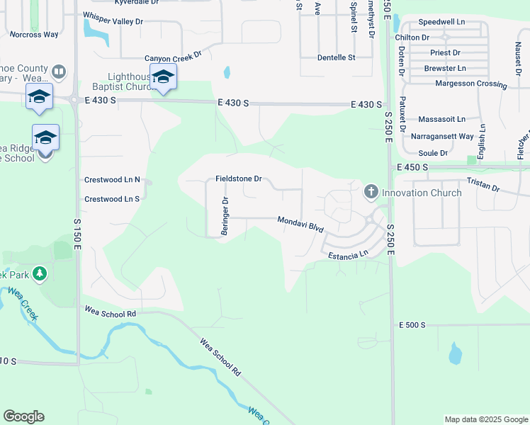 map of restaurants, bars, coffee shops, grocery stores, and more near 4629 Blackstone Court in Lafayette