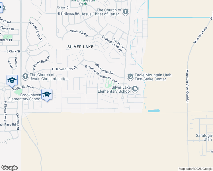 map of restaurants, bars, coffee shops, grocery stores, and more near 7211 North Clover Leaf Lane in Eagle Mountain