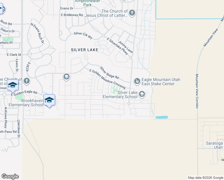 map of restaurants, bars, coffee shops, grocery stores, and more near 7217 North Clover Leaf Lane in Eagle Mountain