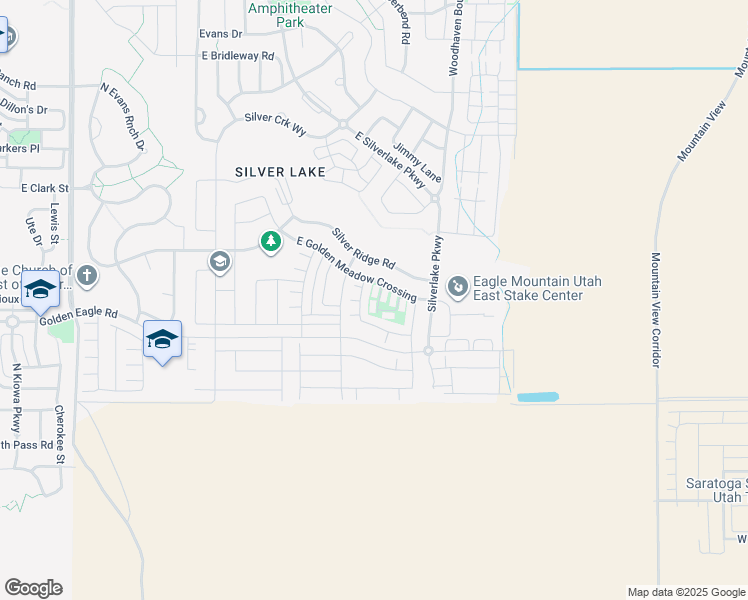 map of restaurants, bars, coffee shops, grocery stores, and more near 4871 East Golden Meadow Crossing in Eagle Mountain