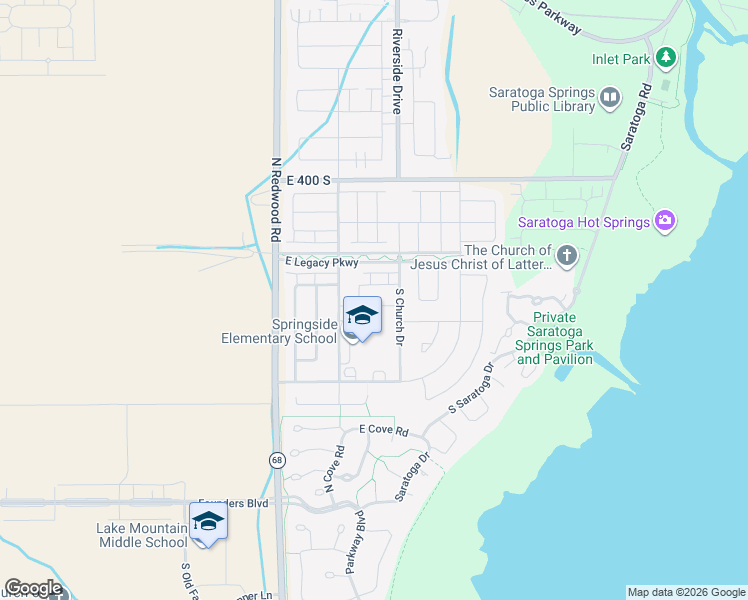 map of restaurants, bars, coffee shops, grocery stores, and more near 578 South Mintbury Lane in Saratoga Springs