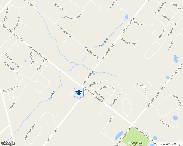map of restaurants, bars, coffee shops, grocery stores, and more near 4581 Landisville Road in Doylestown
