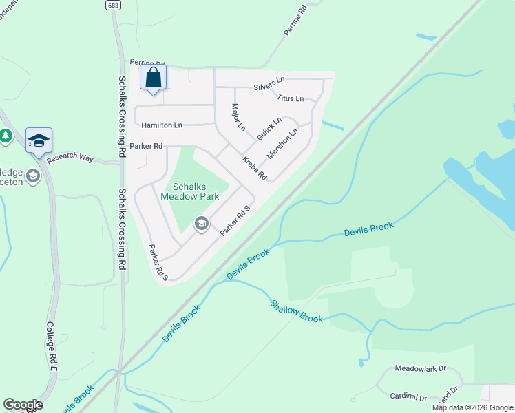 map of restaurants, bars, coffee shops, grocery stores, and more near 51 Parker Road in Middlesex County