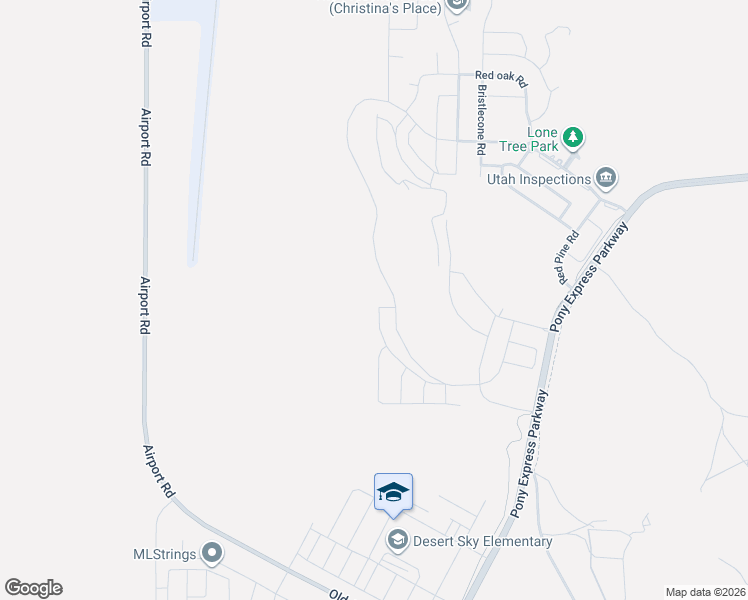 map of restaurants, bars, coffee shops, grocery stores, and more near 7522 North Secretariat Road in Eagle Mountain
