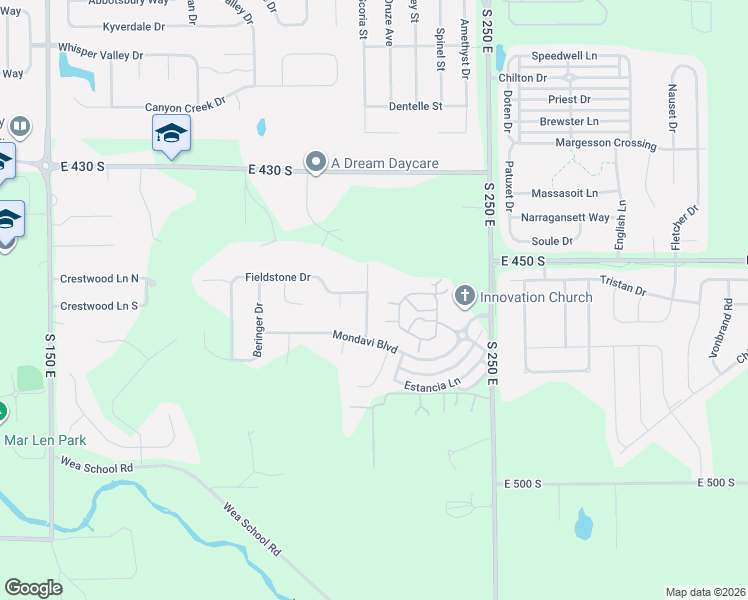 map of restaurants, bars, coffee shops, grocery stores, and more near 4557 Duckhorn Lane in Lafayette