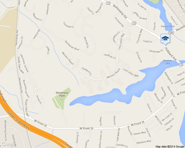 map of restaurants, bars, coffee shops, grocery stores, and more near 16 Eastport Court in Red Bank