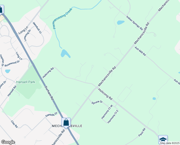 map of restaurants, bars, coffee shops, grocery stores, and more near 5242 Winfield Place in Doylestown