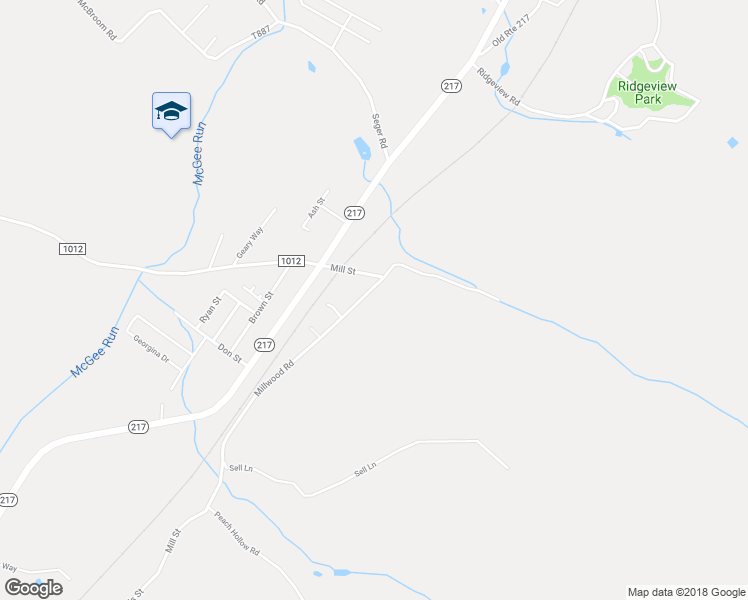 map of restaurants, bars, coffee shops, grocery stores, and more near 1196 Millwood Road in Derry