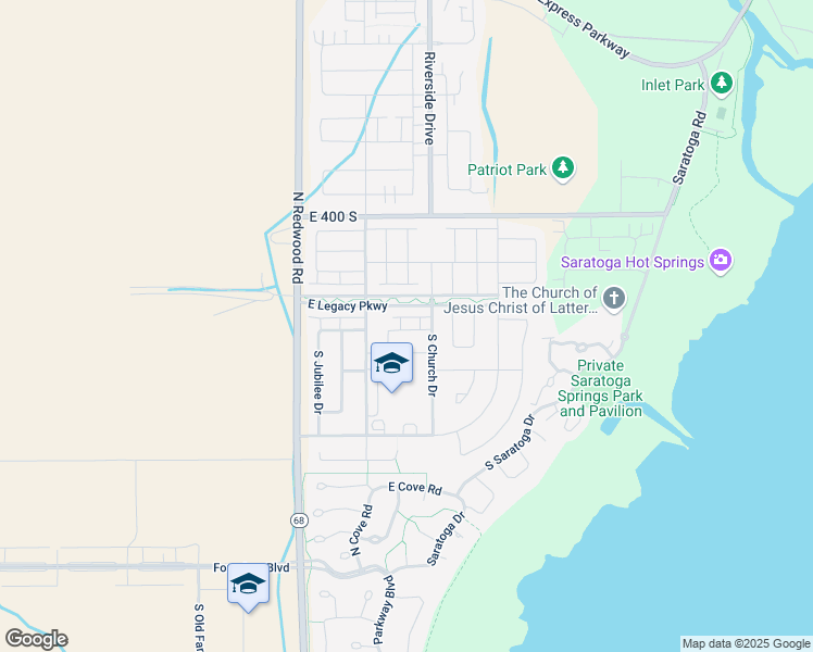 map of restaurants, bars, coffee shops, grocery stores, and more near 578 South Mintbury Lane in Saratoga Springs