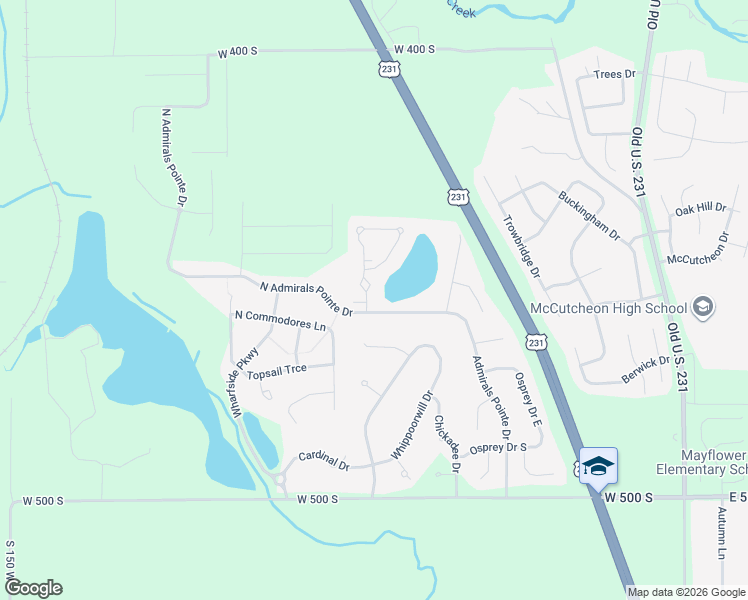 map of restaurants, bars, coffee shops, grocery stores, and more near 4565 Spinnaker Trce in Lafayette