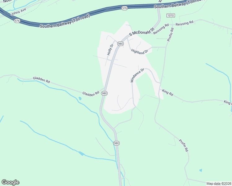map of restaurants, bars, coffee shops, grocery stores, and more near 111 Ashland Court in McDonald
