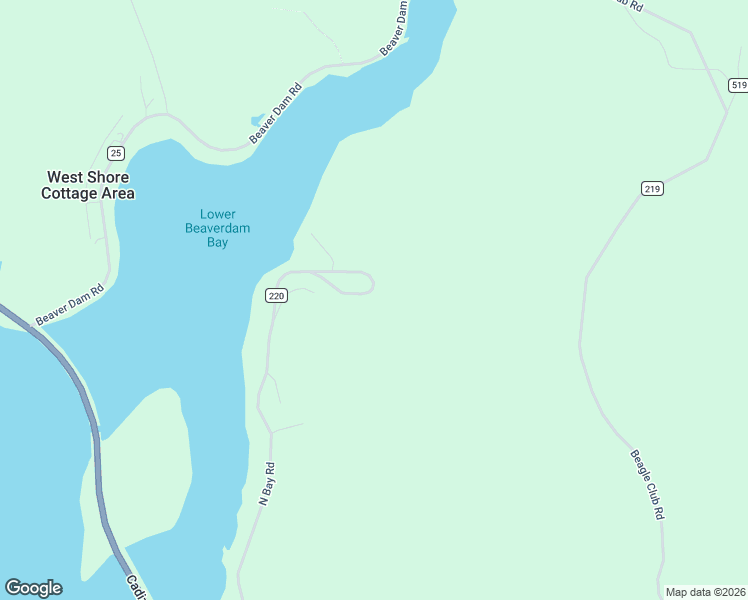 map of restaurants, bars, coffee shops, grocery stores, and more near 86521 North Bay Road in Scio