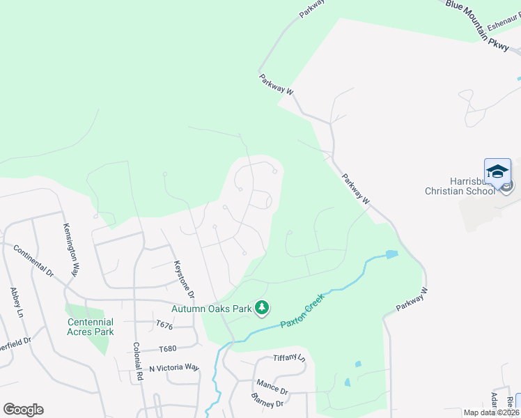 map of restaurants, bars, coffee shops, grocery stores, and more near 2795 Silver Maple Drive in Harrisburg
