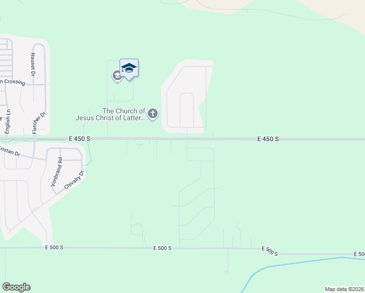 map of restaurants, bars, coffee shops, grocery stores, and more near 3525 East 450 South in Lafayette