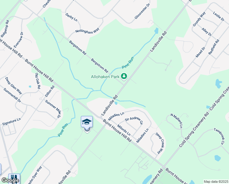 map of restaurants, bars, coffee shops, grocery stores, and more near 4626 Landisville Road in Doylestown