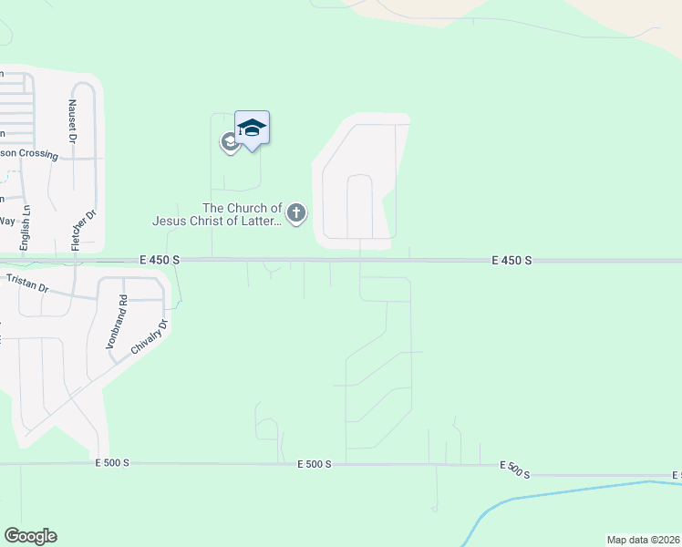 map of restaurants, bars, coffee shops, grocery stores, and more near 3525 East 450 South in Lafayette