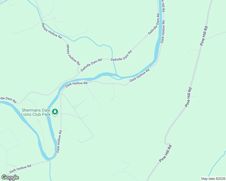 map of restaurants, bars, coffee shops, grocery stores, and more near 393 Dark Hollow Road in Shermans Dale