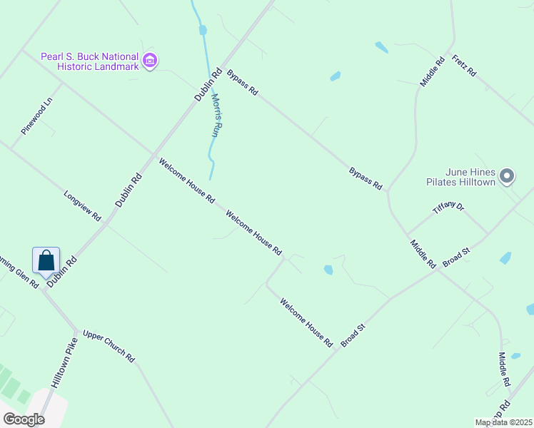 map of restaurants, bars, coffee shops, grocery stores, and more near 323 Welcome House Road in Perkasie