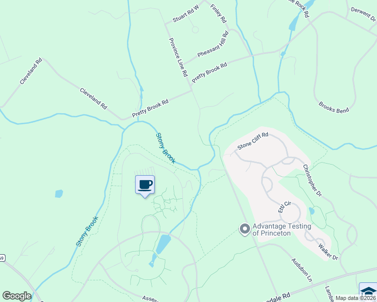 map of restaurants, bars, coffee shops, grocery stores, and more near 4700 Province Line Road in Princeton