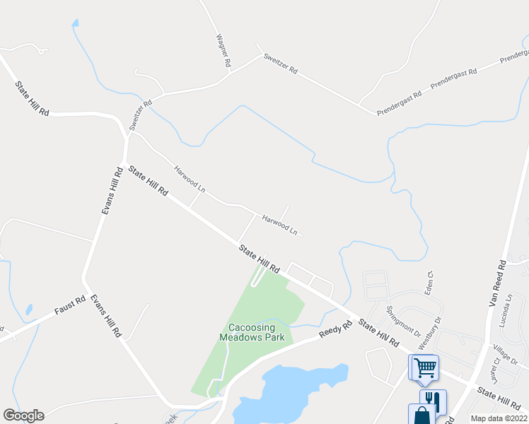 map of restaurants, bars, coffee shops, grocery stores, and more near 240 Bayberry Lane in Reading