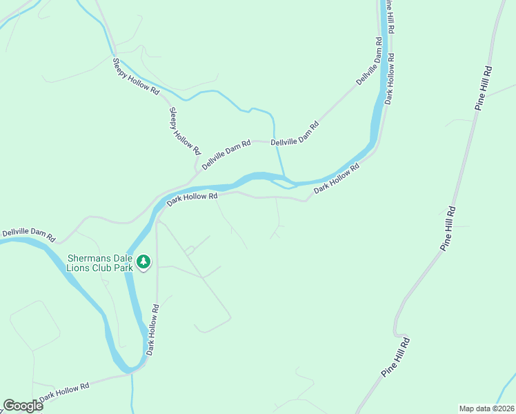 map of restaurants, bars, coffee shops, grocery stores, and more near 375 Dark Hollow Road in Shermans Dale