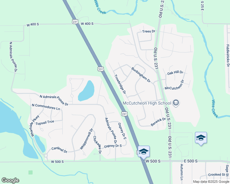 map of restaurants, bars, coffee shops, grocery stores, and more near 123 Trowbridge Drive in Lafayette