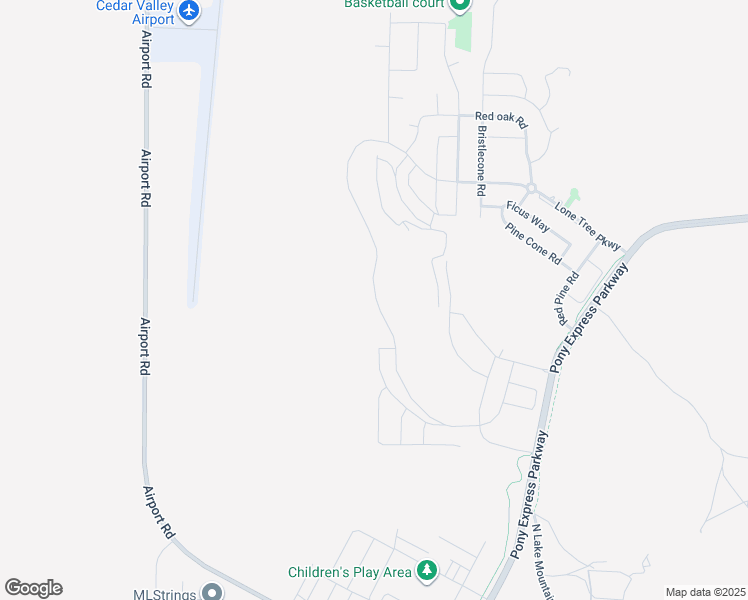 map of restaurants, bars, coffee shops, grocery stores, and more near 7363 North Slick Rock Way in Eagle Mountain