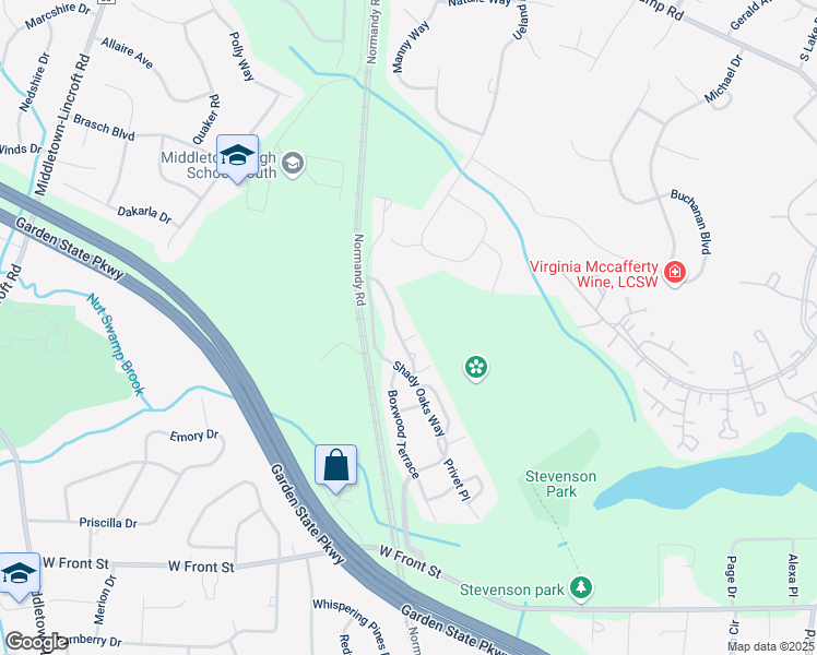 map of restaurants, bars, coffee shops, grocery stores, and more near 157 Broad Street in Red Bank