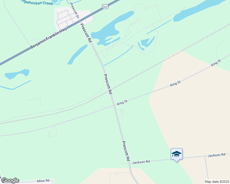 map of restaurants, bars, coffee shops, grocery stores, and more near 406 Prescott Road in Lebanon