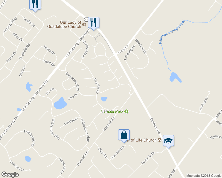map of restaurants, bars, coffee shops, grocery stores, and more near 5075 Rosewood Drive in Doylestown