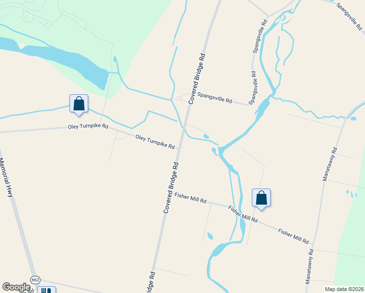 map of restaurants, bars, coffee shops, grocery stores, and more near 463 Covered Bridge Road in Oley