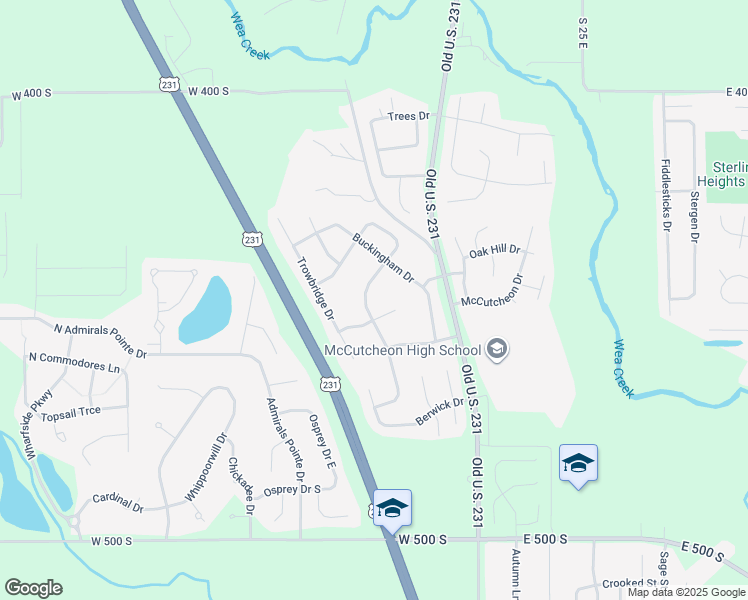map of restaurants, bars, coffee shops, grocery stores, and more near 4409 Nottingham Drive in Lafayette