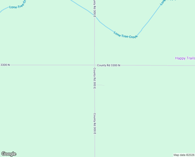 map of restaurants, bars, coffee shops, grocery stores, and more near 3294 County Road 300 East in Foosland