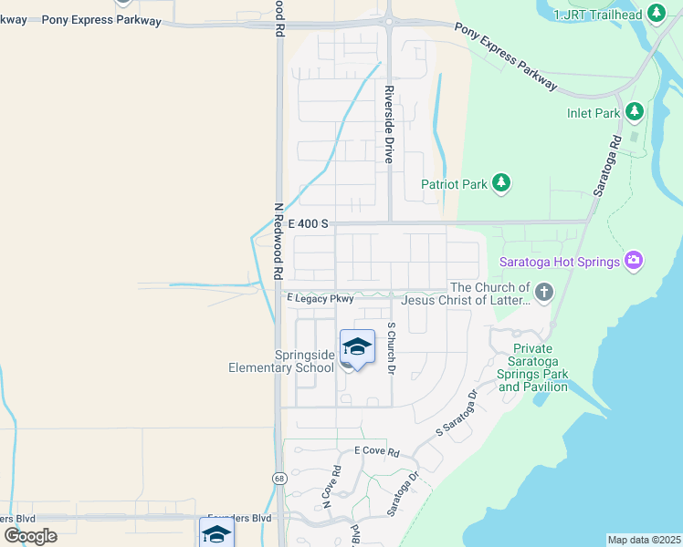 map of restaurants, bars, coffee shops, grocery stores, and more near 492 South Highpoint Drive in Saratoga Springs