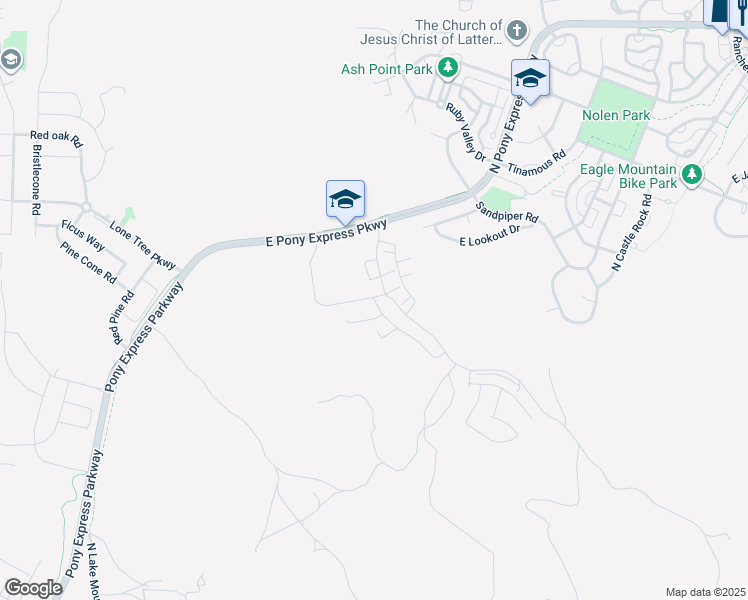 map of restaurants, bars, coffee shops, grocery stores, and more near 7372 Locust Ave in Eagle Mountain