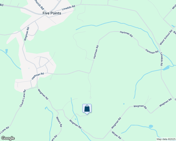 map of restaurants, bars, coffee shops, grocery stores, and more near 300 Hartman Road in Reading