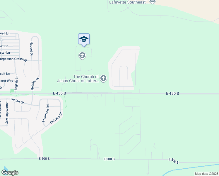 map of restaurants, bars, coffee shops, grocery stores, and more near 4394 Regatta Drive in Lafayette