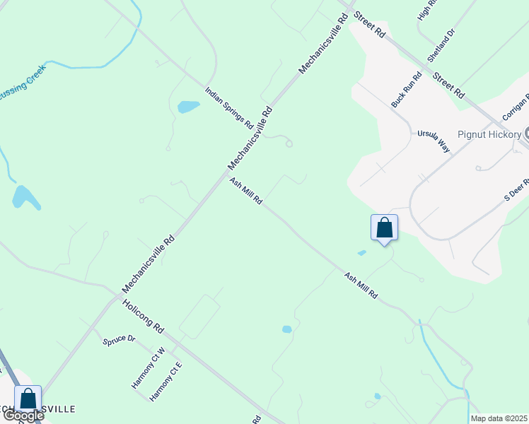 map of restaurants, bars, coffee shops, grocery stores, and more near 3054 Ash Mill Road in Doylestown