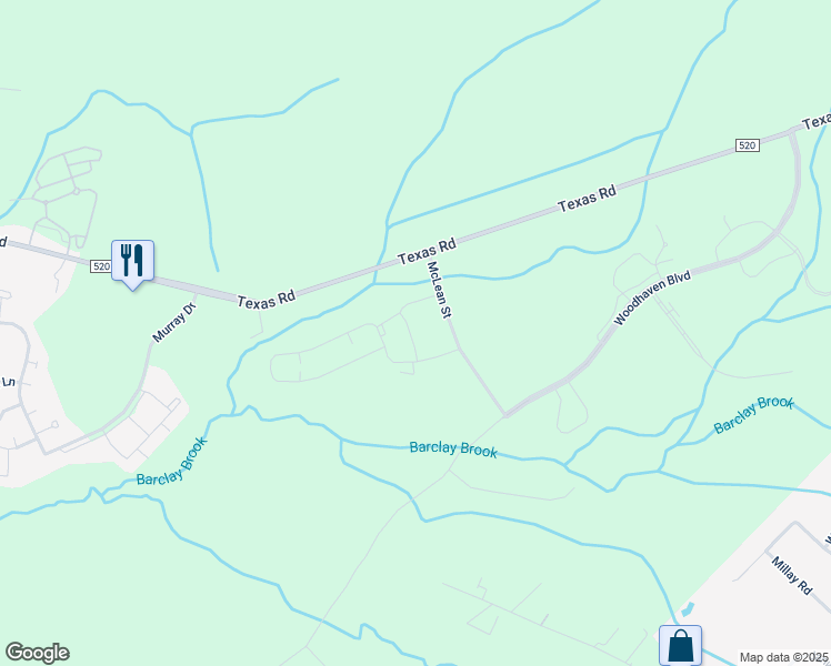 map of restaurants, bars, coffee shops, grocery stores, and more near 13 Audrey Street in Old Bridge