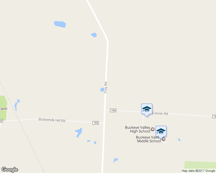 map of restaurants, bars, coffee shops, grocery stores, and more near 3116 Troy Road in Delaware