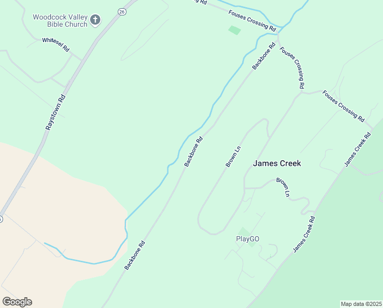 map of restaurants, bars, coffee shops, grocery stores, and more near Backbone Road in Huntingdon County