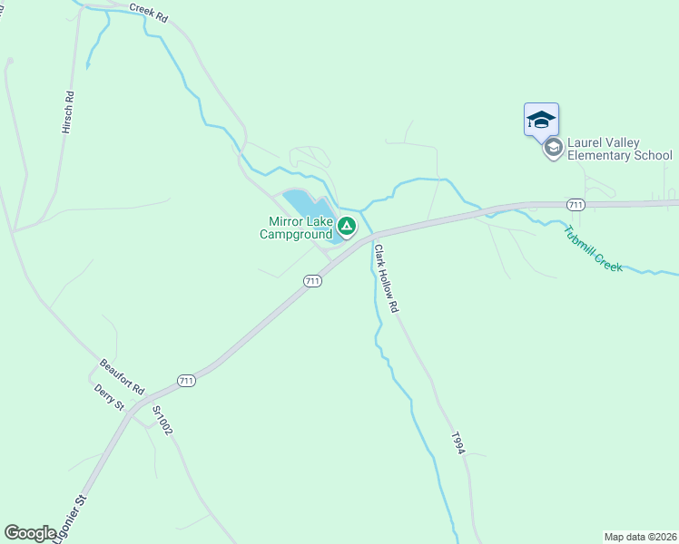 map of restaurants, bars, coffee shops, grocery stores, and more near 5518 Pennsylvania 711 in New Florence