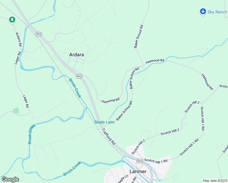 map of restaurants, bars, coffee shops, grocery stores, and more near 12081 Haywood Road in Irwin