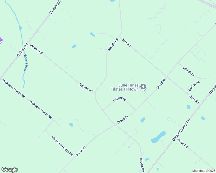 map of restaurants, bars, coffee shops, grocery stores, and more near 523 Middle Road in Perkasie