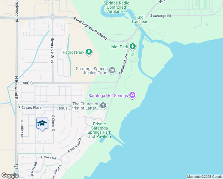 map of restaurants, bars, coffee shops, grocery stores, and more near 462 South Iron Shoe Lane in Saratoga Springs