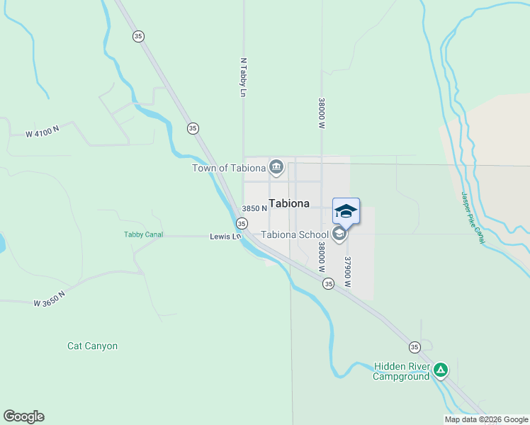 map of restaurants, bars, coffee shops, grocery stores, and more near 38209 West 3800 North in Tabiona