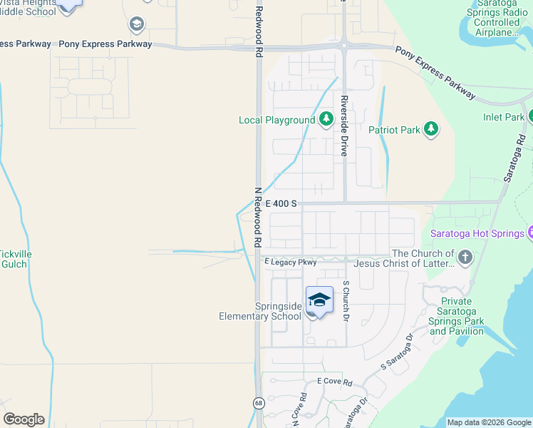 map of restaurants, bars, coffee shops, grocery stores, and more near 431 South Burr Oak Lane in Saratoga Springs